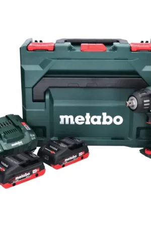 Visseuse à chocs sans fil Metabo SSW 18 LTX 400 BL 18 V 400 Nm 1/2" sans balais + 2x batterie 4,0 Ah + chargeur + métaBOX Remise