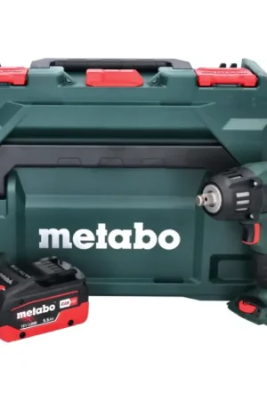 Visseuse à chocs sans fil Metabo SSW 18 LTX 400 BL 18 V 400 Nm 1/2" brushless + 1x batterie 5,5 Ah + metaBOX - sans chargeur Achetez Aujourd'hui