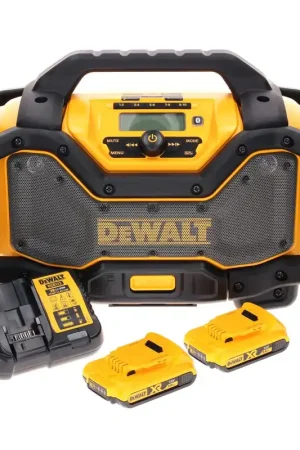 Radio sans fil DeWalt DCR 027 D2 DAB+ 10,8-18,0 V + 2 batteries 2,0 Ah + chargeur Produit De Marque