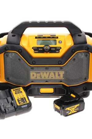 Nouvelle Collection Radio sans fil DeWalt DCR 027 M1 DAB+ 10,8-18,0 V + 1 batterie 4,0 Ah + chargeur