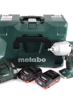 Visseuse à chocs sans fil Metabo SSW 18 LTX 600 18 V 600 Nm 1/2" + 2x batterie LiHD 4,0 Ah + chargeur + MetaLoc Prix Cassé