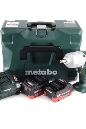 Bon Marché Visseuse à chocs sans fil Metabo SSW 18 LTX 600 18 V 600 Nm 1/2" + 2x batterie LiHD 8,0 Ah + chargeur + MetaLoc