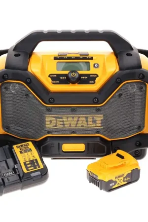 Radio sans fil DeWalt DCR 027 P1 DAB+ 10,8-18,0 V + 1 batterie 5,0 Ah + chargeur Vente Flash