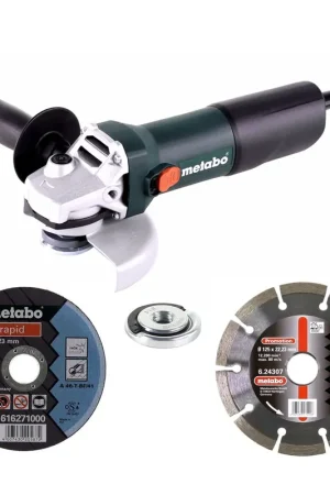 Achetez Aujourd'hui Meuleuse d'angle Metabo W 850-125 850 W 125 mm (603608000) + 26x disques à tronçonner + écrou à serrage rapide