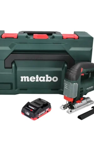 Quantité Limitée Metabo STAB 18 LTX 100 Scie sauteuse sans fil 18V + 1x Batterie LiHD 4,0 Ah + Coffret MetaBOX - sans chargeur