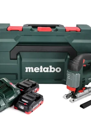 Metabo STAB 18 LTX 100 Scie sauteuse sans fil 18V + 2x Batteries LiHD 4,0 Ah + Chargeur + Coffret MetaBOX Prix Réduit