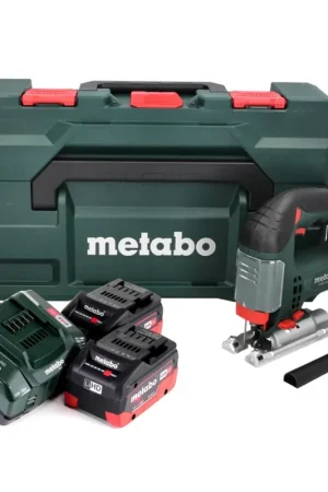 Achat Immédiat Metabo STAB 18 LTX 100 Scie sauteuse sans fil 18V + 2x Batteries LiHD 5,5 Ah + Chargeur + Coffret MetaBOX