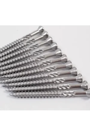 Achetez Aujourd'hui Meisterling Vis de terrasse 5x60 mm - 200 pièces (010010000211) CUT point 90 ° tête fraisée à tête fraisée avec Torx 2/3 gros filetage V2A acier inoxydable