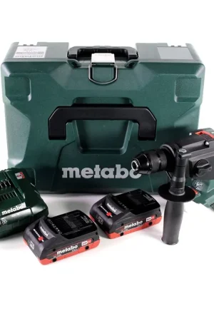 Acheter En Ligne Perceuse à percussion sur batterie Metabo SBE 18 LTX 18 V 24 Nm + 2x batterie LiHD 4,0 Ah + chargeur + MetaLoc