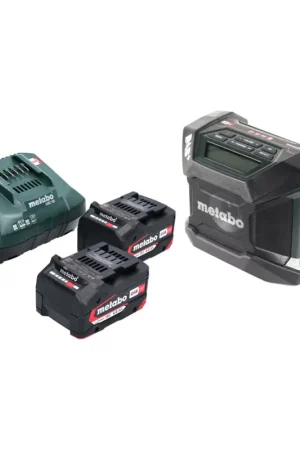 Metabo R 12-18 DAB+ BT radio de chantier sur batterie 12-18 V DAB+ + 2x batteries 4,0 Ah + chargeur Authentique