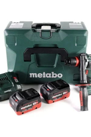 Bon Marché Metabo BS 18 LTX-3 BL QI perceuse-visseuse sans fil 18 V 120 Nm sans balais + 2 batteries LiHD 8,0 Ah + chargeur + MetaLoc