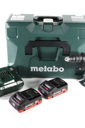 Offre Limitée Visseuse à cloison sèche sans fil Metabo SE 18 LTX 4000 18 V 7 Nm 1/4" + 2x batterie LiHD 4,0 Ah + chargeur + MetaLoc