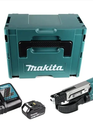 Commander Maintenant Makita DFR 550 RG1J Visseuse automatique sans fil 18 V - 25 - 55 mm + 1x Batterie 6,0 Ah + Chargeur + Makpac