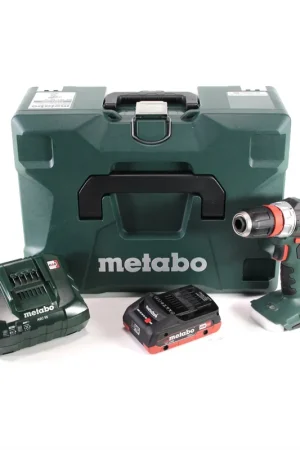 Perceuse-visseuse sans fil Metabo BS 18 L BL Q 18 V 60 Nm sans balais + MetaLoc + 1 batterie LiHD 4,0 Ah + chargeur Prix Choc