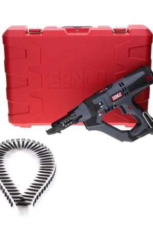 Senco DS5525-AC Tournevis chargeur DuraSpin 600 W 25 - 55 mm 11 Nm + Coffret + 2000x Vis chargeur 3,9 x 30 PH2 filetage fin Offre Du Jour
