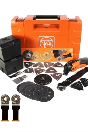 Top Vente FEIN MultiMaster Top FMM 350 QSL Outil multifonction + Coffret de transport + 43 pièces d'accessoires