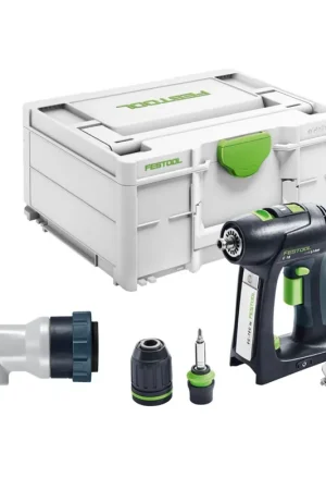 Festool C 18 Basic perceuse-visseuse sans fil 18 V 45 Nm Brushless Solo + systainer (576434) + accessoire angulaire DD-AS - sans batterie, sans chargeur (successeur de 574737) Prix Cassé