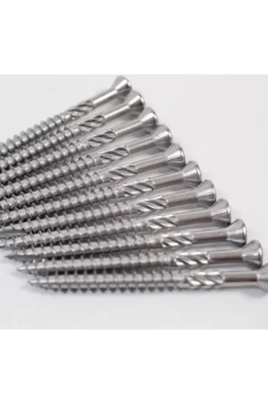 Meisterling Vis pour terrasse 90° 5x50 mm, 1200 pcs., tête fraisée, filetage Torx 2/3, acier inoxydable VA (6x 010010000201) Expédié Aujourd'hui