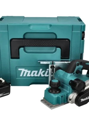 Makita DKP 181 M1J raboteuse sans fil 82 mm 18 V sans balais + 1x batterie 4,0 Ah + Makpac - sans chargeur Seulement Aujourd'hui