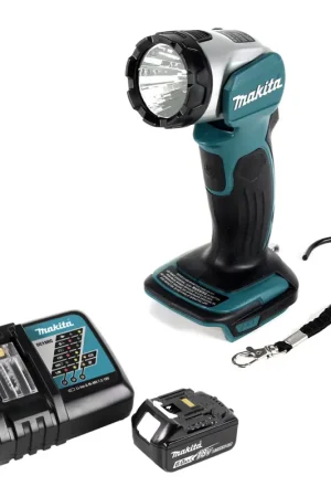 Prix Bas Makita DML 802 RG1 lampe sans fil pour batterie 14,4 et 18 V + 1x batterie 6,0 Ah + chargeur