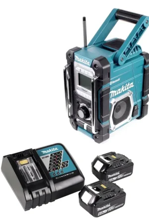 Commander Vite Makita DMR 106 RG radio de chantier à batterie 7,2 - 18 V + 2x batteries 6,0 Ah + chargeur
