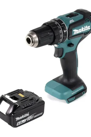 Vente Flash Makita DHP 485 G1 Perceuse-visseuse à percussion sans fil 18 V 50 Nm Brushless + 1x Batterie 6,0 Ah - sans chargeur