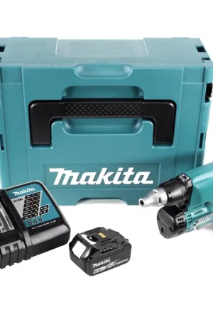Nouveauté Makita DFS 450 ZJ 18 V Visseuse plaque de plâtre sans fil avec boîtier Makpac - sans Batterie, ni Chargeur