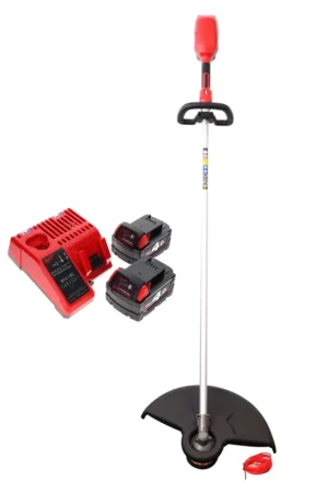 Pas Cher Coupe-herbe à batterie Milwaukee M18 CLT-402C 18 V sans balais + 2x batteries 4,0 Ah + chargeur