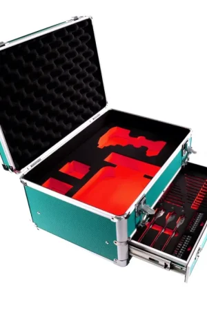 Acheter En Ligne Toolbrothers TX Coffret de transport en aluminium pour Visseuse à percussion Makita DTD 152 + Set de forets, 70 pcs. + Insert pour Visseuse et accessoires