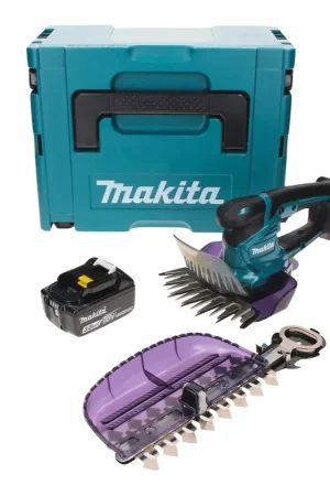 Cisaille à gazon sans fil Makita DUM 604 F1XJ 18 V avec lame pour taille-herbe et arbustes + 1x batterie 3,0 Ah + Makpac - sans chargeur Commande En Gros