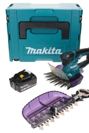 Super Prix Cisaille à gazon sans fil Makita DUM 604 T1XJ 18 V avec lame pour taille-herbe et arbustes + 1x batterie 5,0 Ah + Makpac - sans chargeur