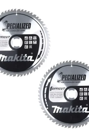 Makita CMSXF26080G SPECIALIZED EFFICUT Lame de scie 260 x 30 x 1,65 mm - 60 dents, pour bois - 2 pcs. (2x B-67284) Quantité Limitée