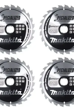 Bon Marché Makita CCM23524G SPECIALIZED EFFICUT Lame de scie 235 x 30 x 1,5 mm - 24 dents, pour bois - 4 pcs. (4x E-01915)