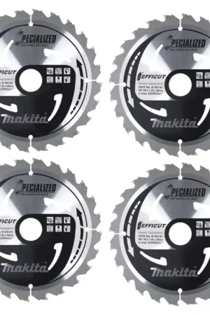 Makita CCM19024G SPECIALIZED EFFICUT Lame de scie 190 x 30 x 1,0 mm - 24 dents, pour bois - 4 pcs. (4x B-64191) Satisfait Ou Remboursé