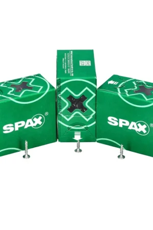 SPAX Vis à tête plate pour la fixation de panneaux arrière 3,5 x 30 mm - Filetage total - T-STAR Plus - Torx T20 - 4Cut 300 pcs (0151010350303) pour panneaux arrière sans lentille Réduction