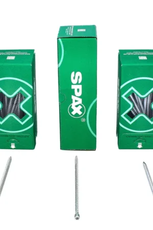 SPAX IN.FORCE Vis 8,0 x 160mm - Filetage complet - Tête cylindrique - Torx T-STAR Plus T40 - WIROX - Pointe de perçage CUT - 50 pcs. (1221010801605) Remise