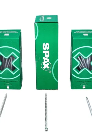 SPAX IN.FORCE Vis 8,0 x 200 mm - Torx T-STAR Plus T40 - Filetage complet - Tête cylindrique - WIROX - Pointe de perçage CUT 50 pcs. (1221010802005) Commander Vite