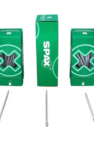 Offre Du Jour SPAX IN.FORCE Vis 8,0 x 600 mm, 25 pcs. Torx T-STAR Plus T40, Tête cylindrique, Filetage total, WIROX, CUT, Pointe de perçage (1221010806005 )