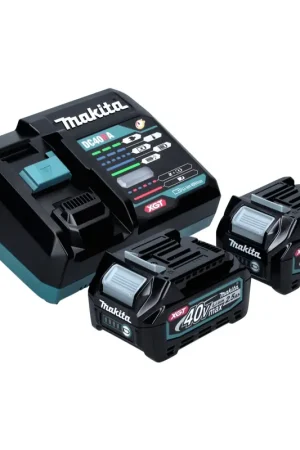 Top Vente Makita Power Source Kit 40 V max. avec 2x BL 4025 batterie 2,5 Ah XGT ( 2x 191B36-3 ) + DC 40 RA chargeur rapide XGT LXT ( 191E07-8 )