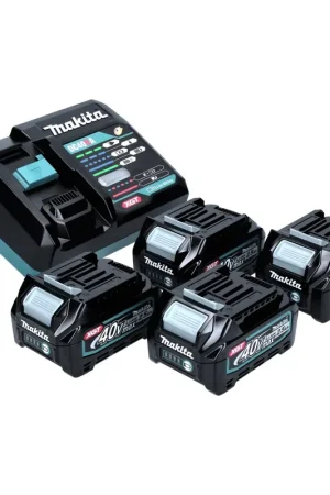 Commander Vite Makita Power Source Kit 40 V max. avec 4x BL 4025 batterie 2,5 Ah XGT ( 4x 191B36-3 ) + DC 40 RA chargeur rapide XGT LXT ( 191E07-8 )