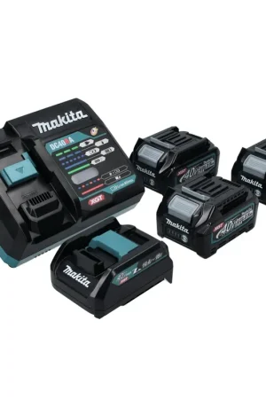 Haute Qualité Makita Power Source Kit 40 V max. avec 3x BL 4025 batterie 2.5 Ah ( 3x 191B36-3 ) + DC 40 RA chargeur rapide ( 191E07-8 ) + ADP10 adaptateur de charge LXT sur XGT 14,4V 18V ( 191C10-7 )