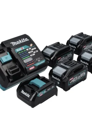 Makita Power Source Kit 40 V max. avec 4x BL 4025 batterie 2.5 Ah ( 4x 191B36-3 ) + DC 40 RA chargeur rapide ( 191E07-8 ) + ADP10 adaptateur de charge LXT sur XGT 14,4V 18V ( 191C10-7 ) Solde