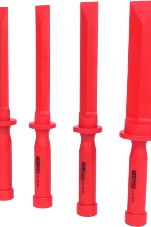 KS TOOLS Jeu de burins plats PVC souple, 4 pcs, 19-38mm ( 911.8130 ) Offre Limitée