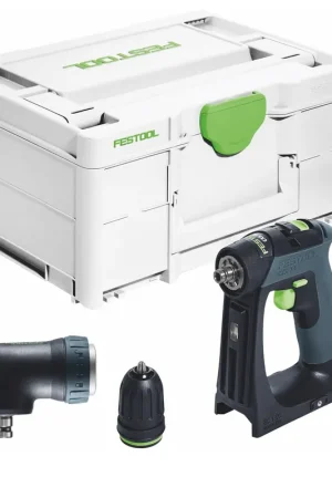 Prix Choc Festool CXS 18-Basic Perceuse-visseuse sans fil 18 V 40 Nm Brushless + tête angulaire + Systainer - sans batterie, sans chargeur