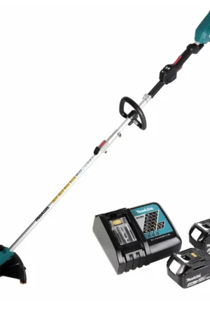 Prix Bas Makita DUR 188 LRM2 coupe-herbe à batterie 18V 250/300mm brushless + 2x batterie 4,0Ah + chargeur