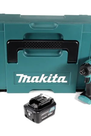 Solde Makita DF 031 DM1J perceuse-visseuse sans fil 10,8V 30Nm 1/4" en Makpac + 1x batterie 4,0 Ah - sans chargeur