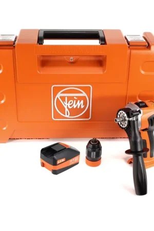 Offre Limitée FEIN ASCM 18 QM Perceuse-visseuse sans fil - 4 vitesses 18V 90Nm ( 71161164000 ) Set + Coffret de transport + 1x Batterie 6,0 Ah - sans chargeur