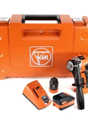 FEIN ASCM 18 QM Perceuse-visseuse sans fil - 4 vitesses 18V 90Nm ( 71161164000 ) Set + Coffret de transport + 1x Batterie 6,0 Ah +Chargeur Seulement Aujourd'hui