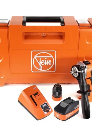 FEIN ASCM 18 QM Perceuse-visseuse sans fil - 4 vitesses 18V 90Nm ( 71161164000 ) Set + Coffret de transport + 1x Batterie 5,2 Ah + Chargeur Remise