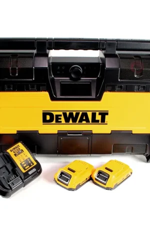 DeWalt DWST1-75663 D2 Radio de chantier sans fil DAB+ + 2x Batteries 2,0Ah + Chargeur Acheter En Ligne
